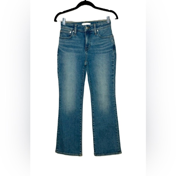NWT Madewell Curvy Kick Out Crop Jeans in Medium Wash, Mid Rise, Size 25 - Picture 4 of 13